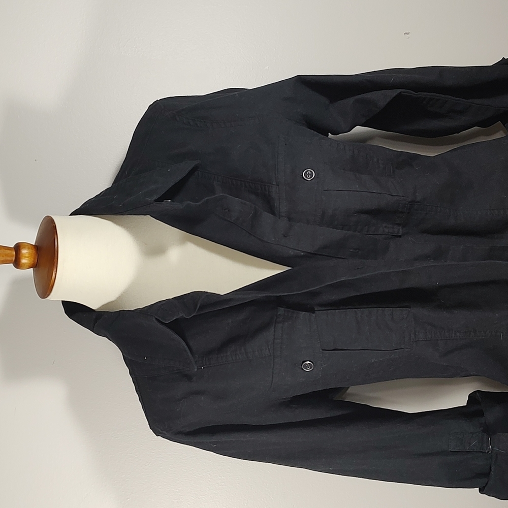 Top: Collard Button Down With Pockets - image 2